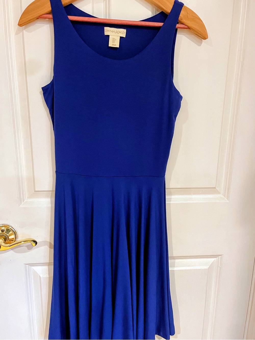 Cynthia Rowley Bright Royal Blue Sleeveless Fit & Flare Dress